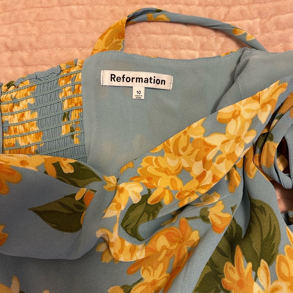 Reformation Niara Carmela Floral Print Dress NWOT - Picture 6 of 6